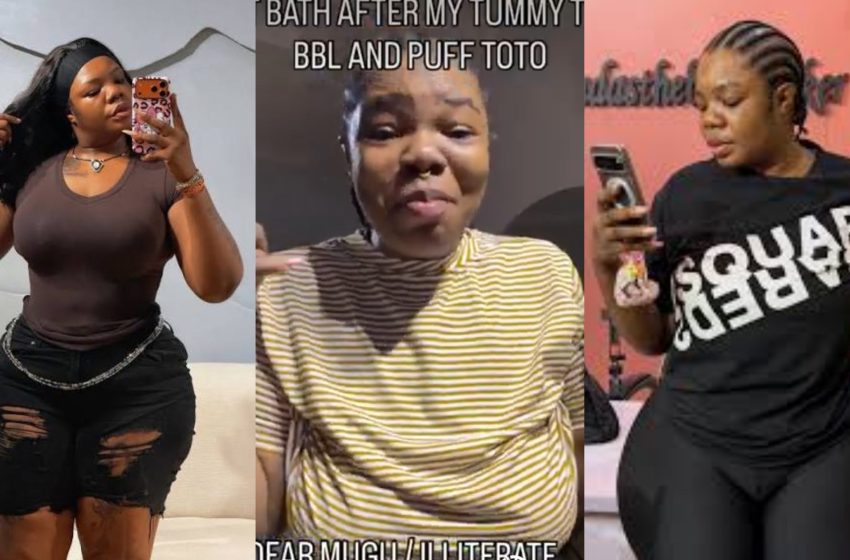  Popular influencer flaunts newly acquired plastic surgery, attacks broke men